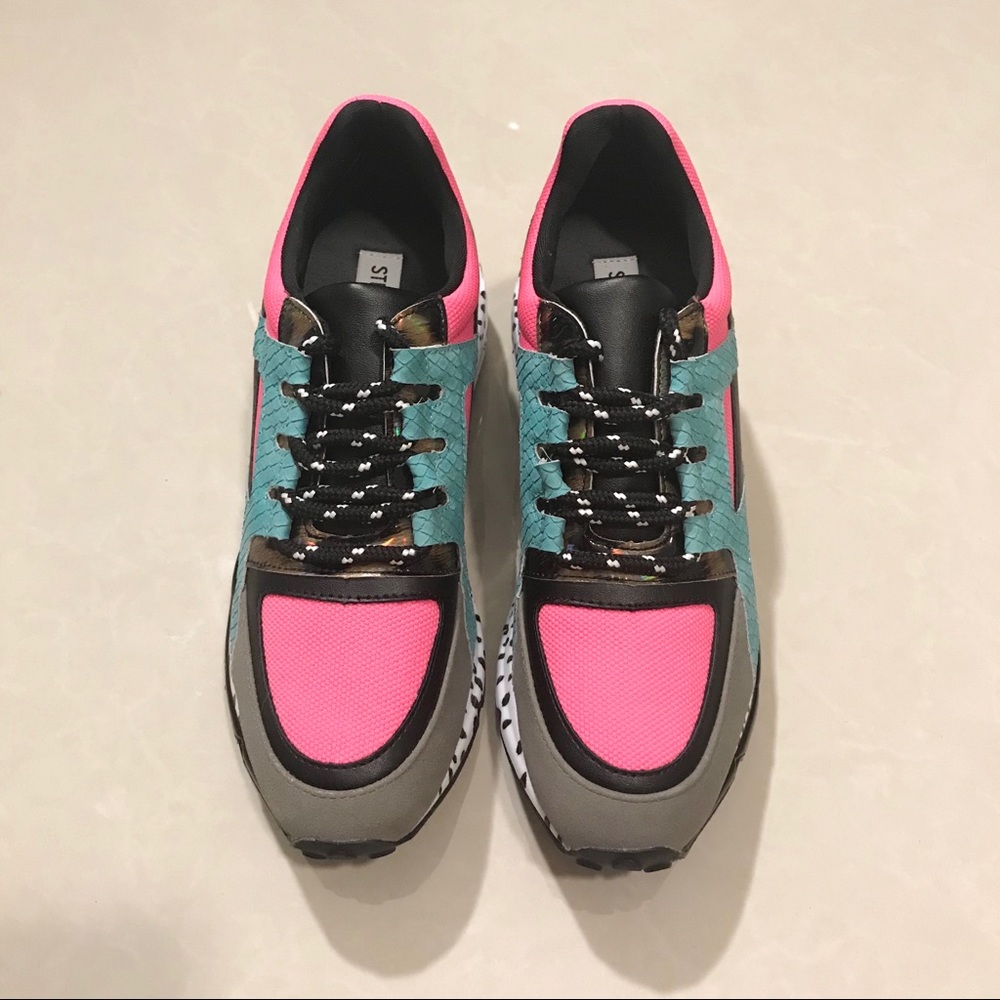 Steve Maddens Cliff Bright Multicolored Sneakers - Picture 5 of 9